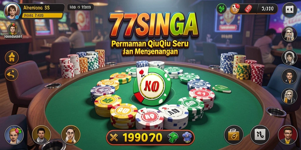 Screenshot gameplay QiuQiu dari 77SINGA yang seru.