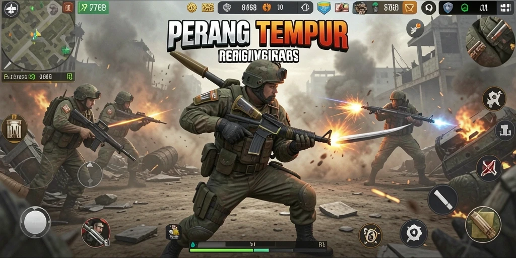 Gameplay seru dan dinamis dari 8768 dalam aksi TPS.