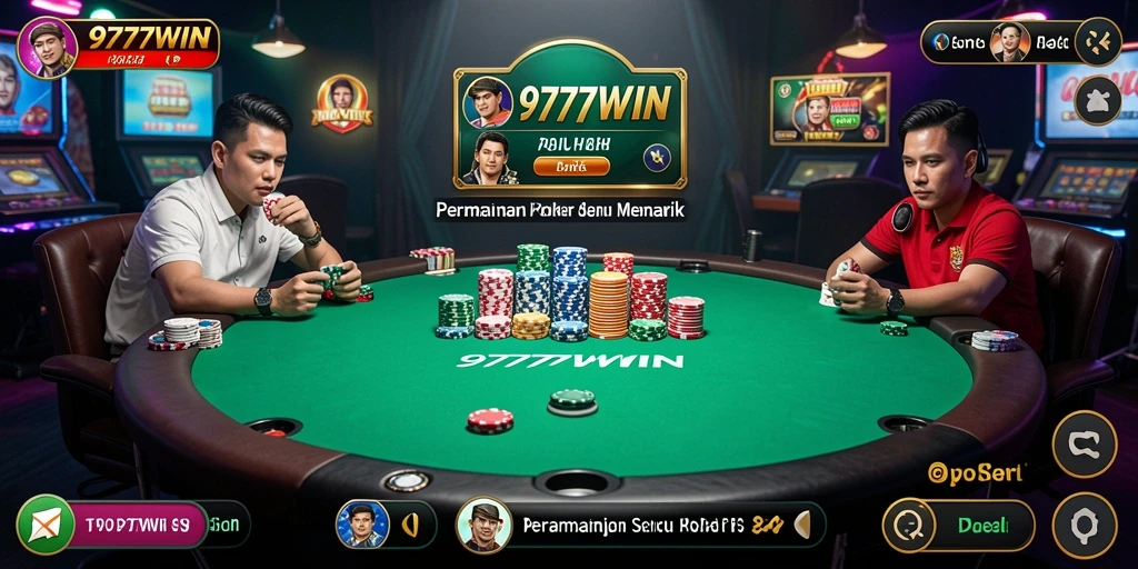 Gameplay menegangkan di 9777WIN dengan aksi poker seru.
