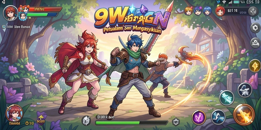 Tampilan gameplay seru dalam 9WIN dengan karakter Anime yang menakjubkan.
