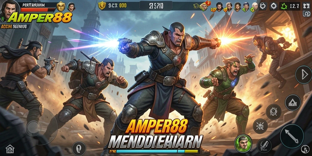 Gameplay mendebarkan dari AMPER88 ditampilkan dengan grafis yang luar biasa.