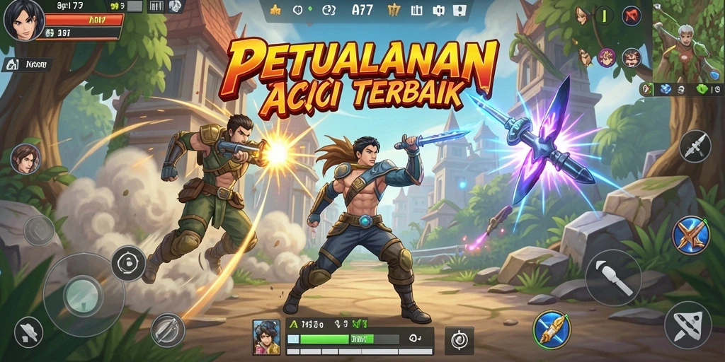 Tampilan gameplay seru dan dinamis dari API77 dalam aksi.