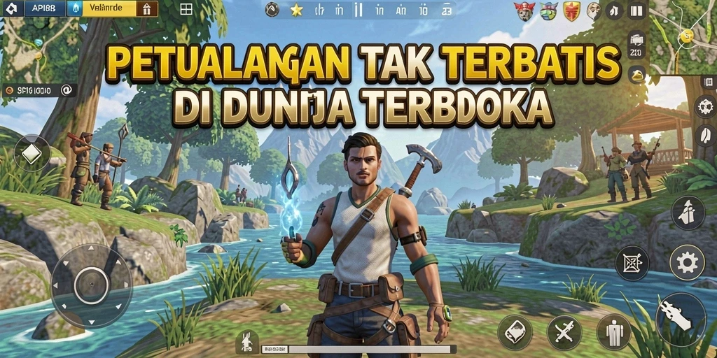 Tangkapan layar dari API88 memperlihatkan petualangan seru di dunia terbuka.