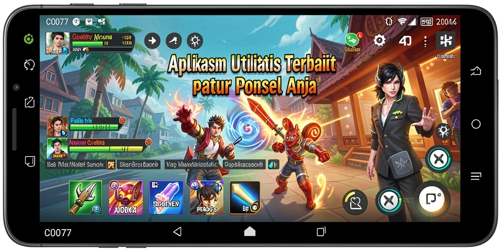 Tampilan antarmuka C0077 yang bersih dan modern untuk aplikasi Utility.