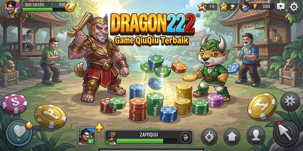 Tangkapan layar gameplay DRAGON222 yang menampilkan momen seru permainan QiuQiu.