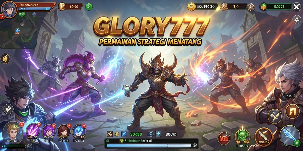 Tampilan gameplay GLORY777 dengan aksi dan strategi mendebarkan.