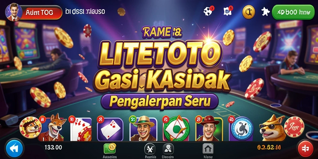 Tampilan menarik dari gameplay LITETOTO yang penuh aksi Kasino.