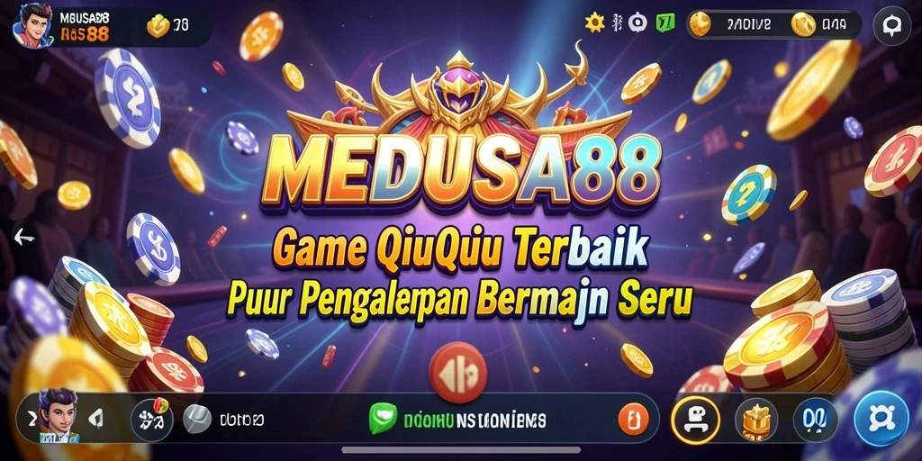 Tampilan gameplay seru dari MEDUSA88 saat bermain QiuQiu.