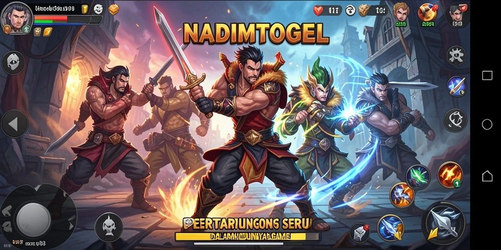 Tampilan gameplay NADIMTOGEL yang memukau dalam pertarungan yang intens.