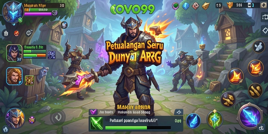 Screenshot OVO99 menampilkan aksi pertempuran seru dalam dunia ARPG.