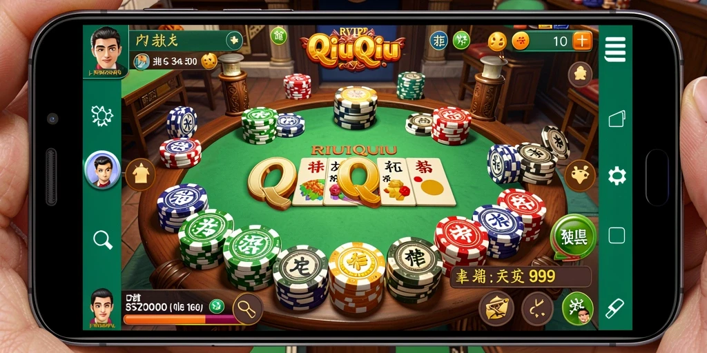 Screenshot gameplay QiuQiu RVIP2 yang menegangkan.