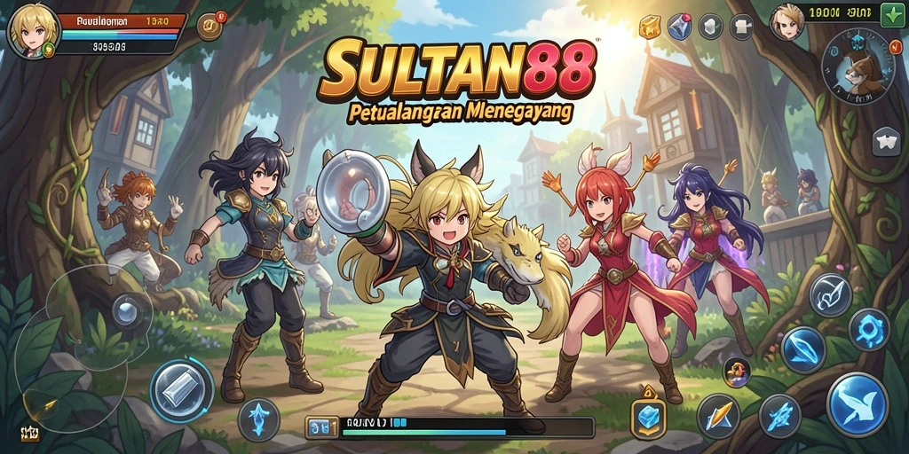 Tampilan seru dari gameplay Anime dalam SULTAN88.