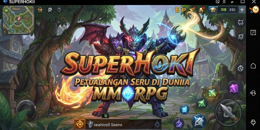 Screenshot gameplay <strong>SUPERHOKI</strong> menampilkan aksi pertarungan yang intens.