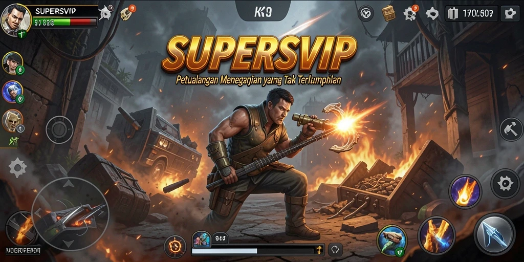 Tampilan gameplay menarik dari SUPERSVIP yang penuh petualangan.