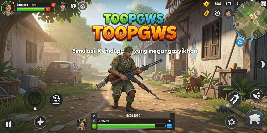 Gameplay TOOPGWS yang menarik dan interaktif.