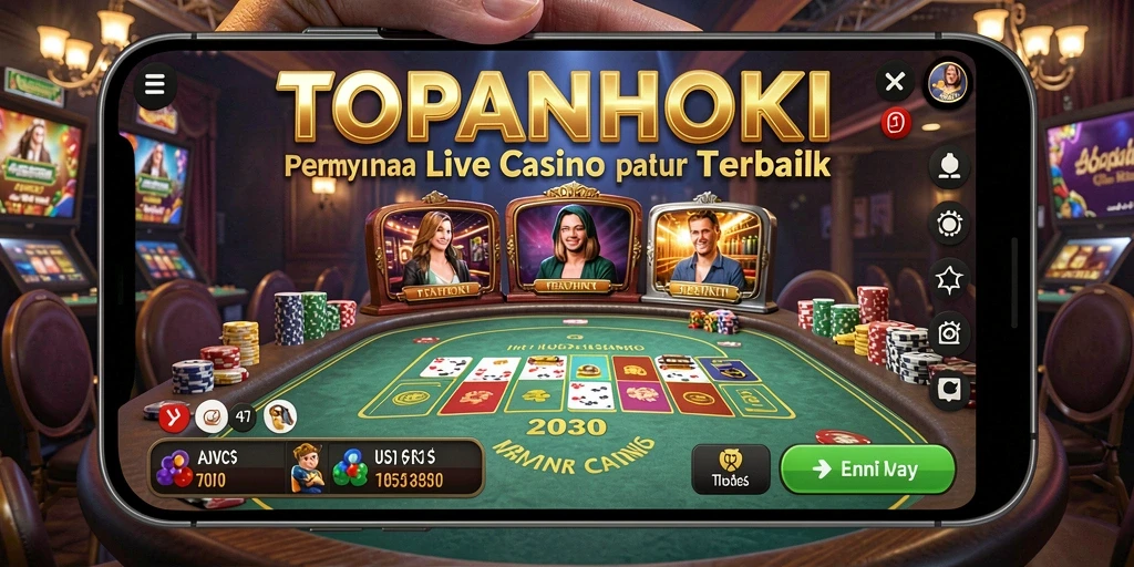 Tampilan menarik dari permainan Live Casino di TOPANHOKI.