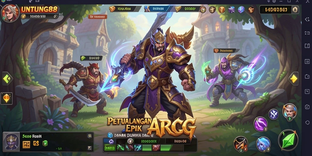 Gameplay seru dalam dunia ARPG yang penuh petualangan.