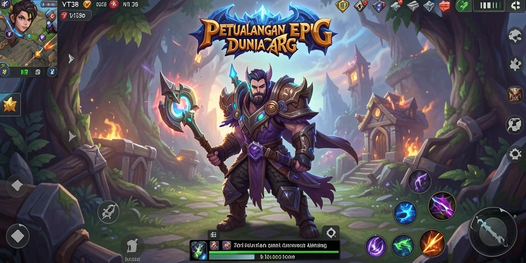 Tampilan gameplay ARPG yang mengasyikkan dan interaktif.